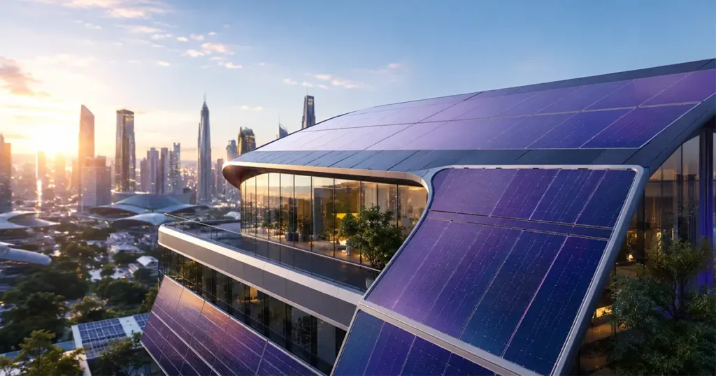 Energia solar de perovskita em painéis solares leves e flexíveis